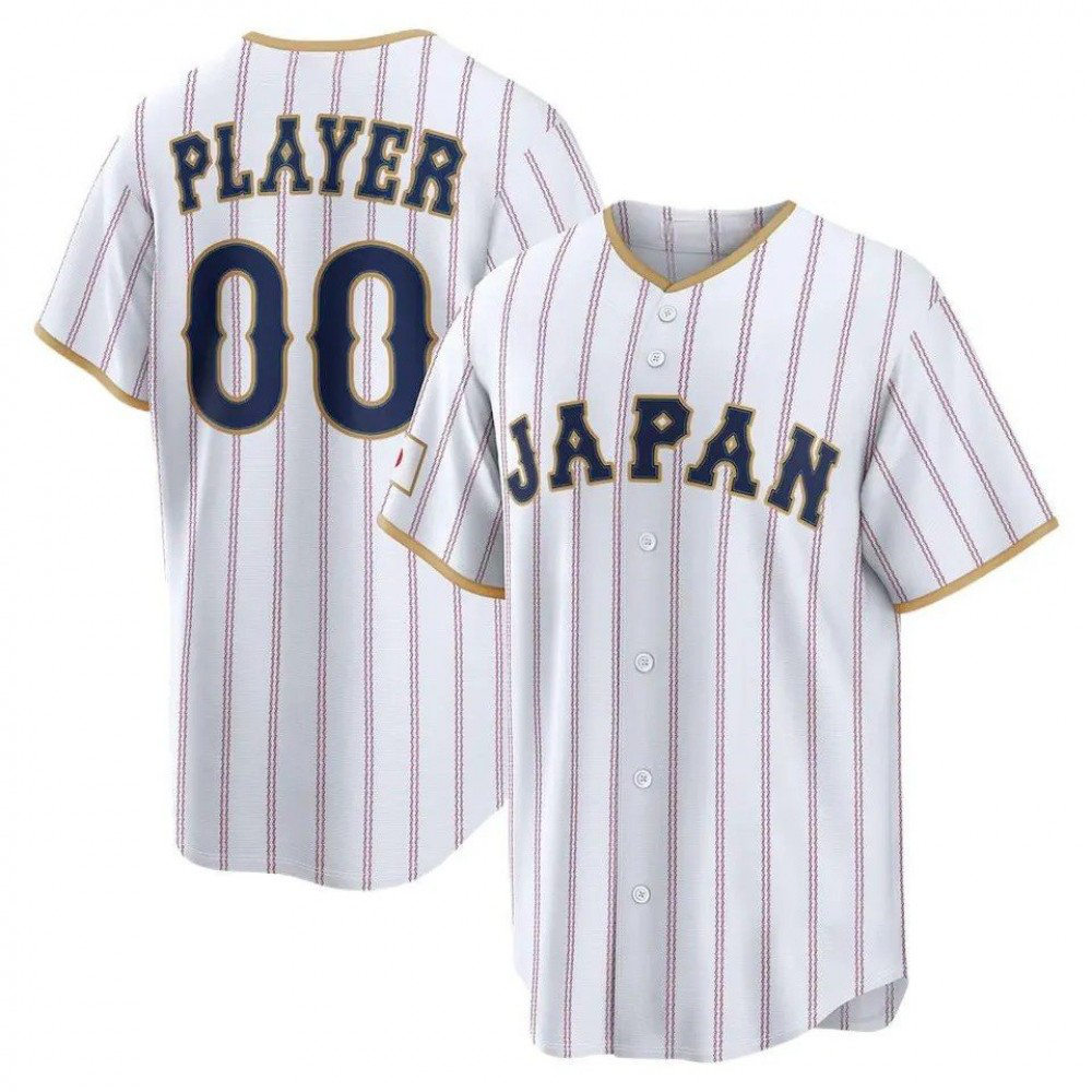 Japan Baseball 2026 World Baseball Classic Stadium Custom Jersey - White-Pro Kit Vault | Brand New 26/27 Sports Jerseys